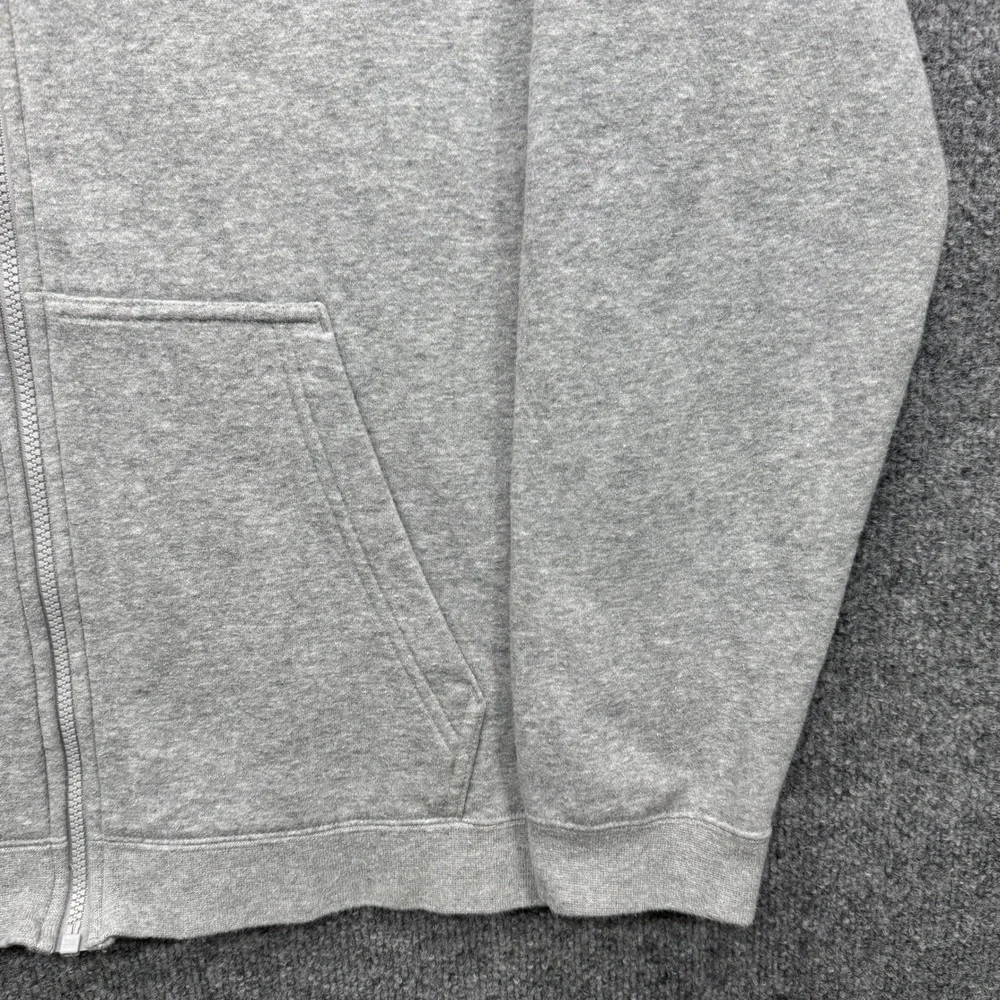 Nike Sportswear Full Zip Hoodie Mens Large Gray Long Sleeve Fleece Outdoor
